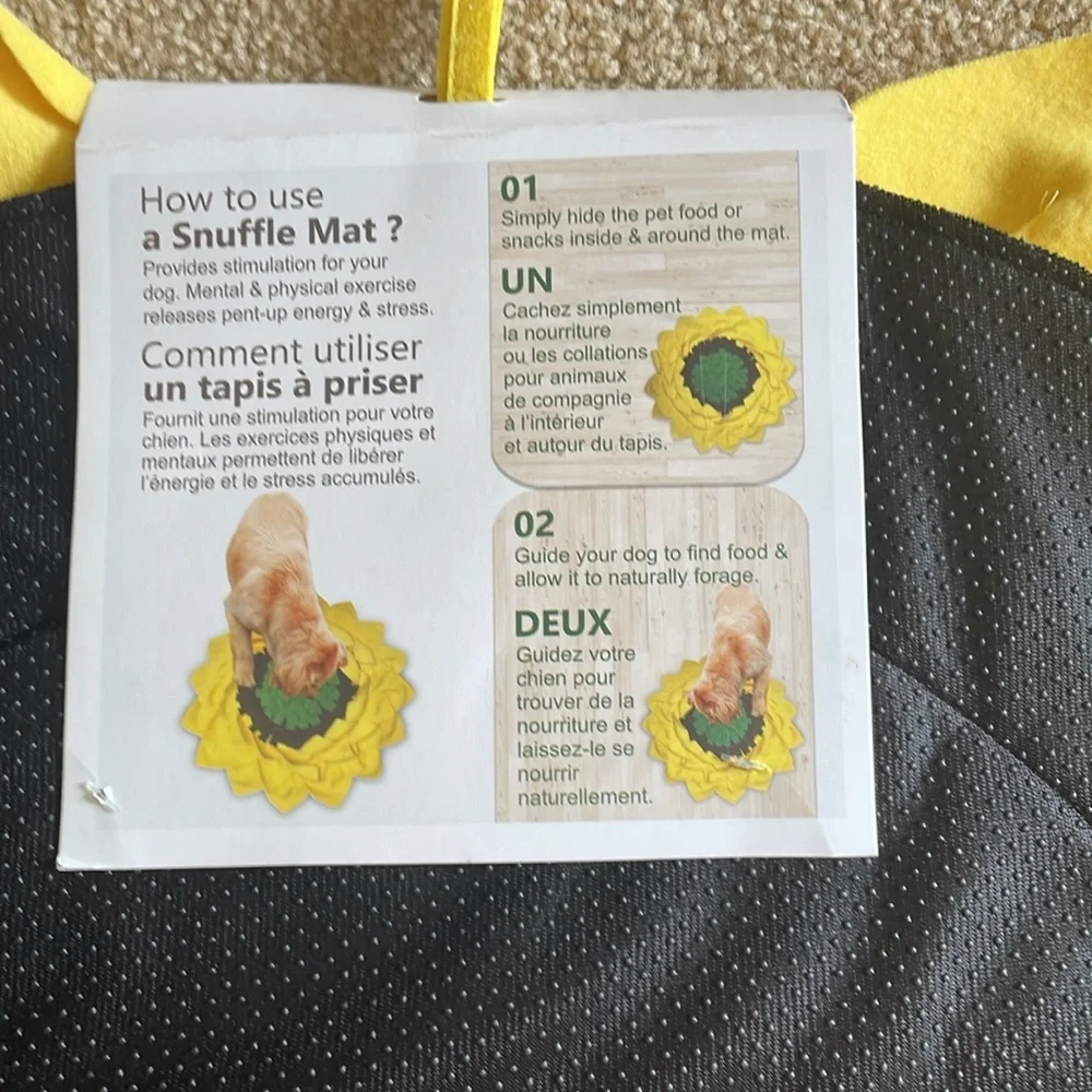 Sunflower snuffle play mat